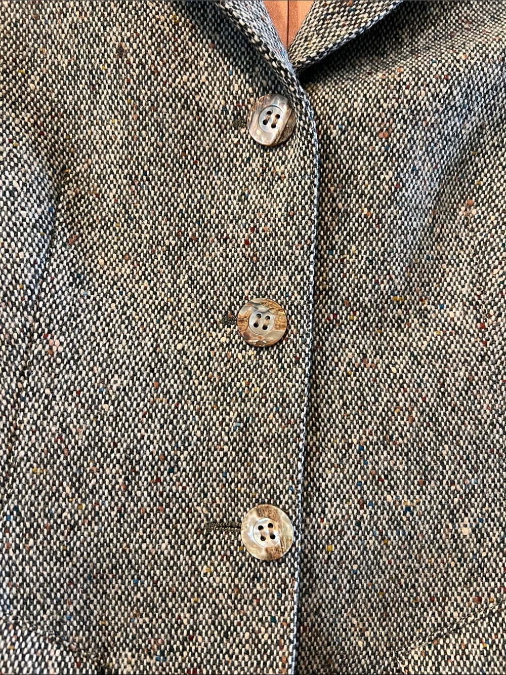 Vintage Alaia Paris Brown Tweed Notch-Collar Blazer 

100% wool 
1990th - Picture 3 of 12